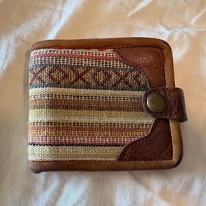 Boho Brown and Tan Patterned Wallet